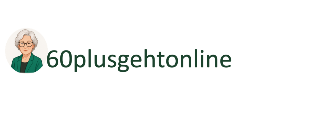 Logo von 60plusgehtonline mit Oma Erla