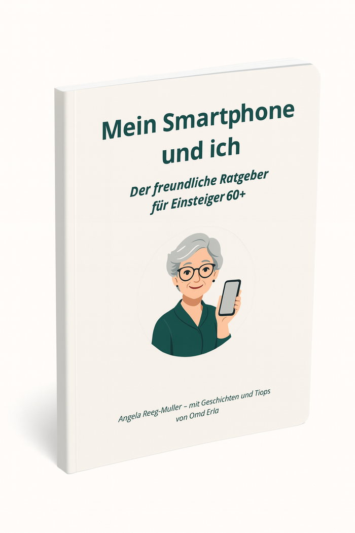Ein Bild von dem Büchlein von Oma Erla "Mein Smartphone und ich"