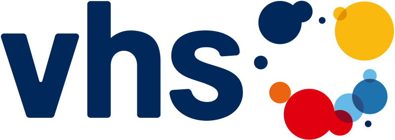 Das Bild zeigt das VHS-Logo